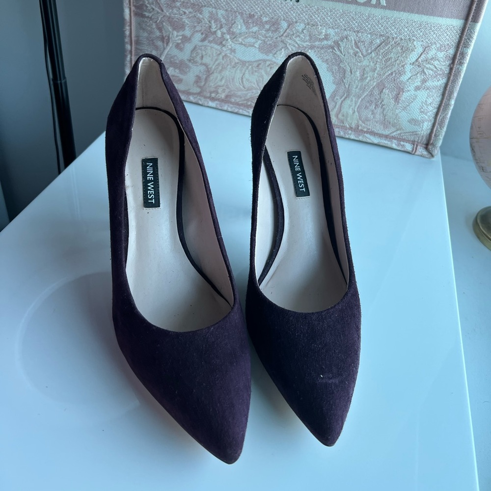 Suede pumps 
Worn a couple of times
Comes with a box
